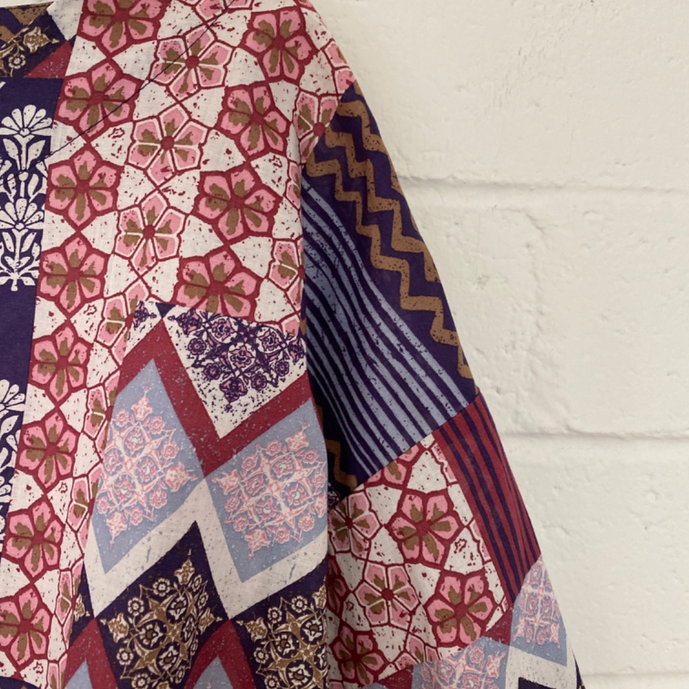 J Jill Patchwork Top S - image 3